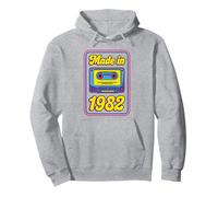 Made In 1982 80s Women Men Music Retro Cassette Tape Mixtape Pullover Hoodie