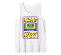 Made in 1982 80s Women Men Music Retro Cassette Tape Mixtape Tank Top
