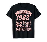 Made in 1983 42 Years Of Perfection Girl Women Birthday T-Shirt