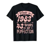Made in 1983 43 Years of Perfection Girl Women Birthday T-Shirt