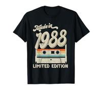 Made In 1988 Limited Edition Cassette Vintage 37th Birthday T-Shirt
