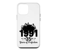 Made In 1991 Floral 35th Birthday Gifts Women 35 Years Old Case for iPhone 12 mini