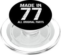 Made In 77 All Original Parts Funny Born In 1977 Birthday PopSockets PopGrip for MagSafe