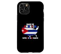 Made-in America With Cuban Parts Cuba USA Flag USA Root Case for iPhone 11 Pro
