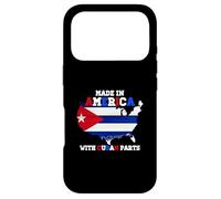 Made-in America With Cuban Parts Cuba USA Flag USA Root Case for iPhone 17 Pro