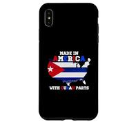 Made-in America With Cuban Parts Cuba USA Flag USA Root Case for iPhone XS Max