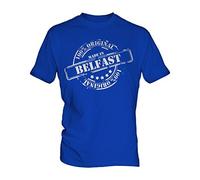 Made In Belfast - Mens T-Shirt Top, Size 2X-Large, Colour Raspberry Bon Bon