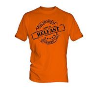 Made In Belfast - Mens T-Shirt Top, Size Large, Colour Barley Sugar