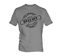 Made In Belfast - Mens T-Shirt Top, Size Large, Colour Fondant