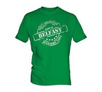 Made In Belfast - Mens T-Shirt Top, Size X-Large, Colour Fizzy Apple