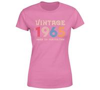 MADE IN (BIRTH YEAR) ALL ORIGINAL PARTS Classic Vintage 1965 Aged to Perfection 59th Birthday Gift Womens T-Shirt Gift for Her Azalea 14-16