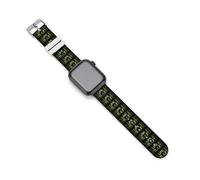 Made in Brazil Viitage Flag Silicone Watchband Compatible with IWatch Classic Replacement Strap Soft Wristbands for Men Women 42mm/44mm