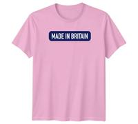 Made in Britain British National Identity Mens T-Shirt Womens Graphic Tee Patriotic Apparel 3XL Light Pink