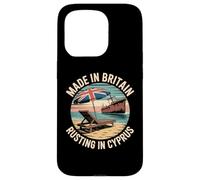 Made In Britain Rusting In Cyprus Funny Retirement Case for iPhone 15 Pro