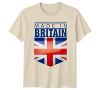 Made in Britain Union Jack British Flag National Identity Mens T-Shirt Womens Tee Graphic Top M