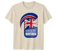 Made in Britain Union Jack Flag Mens T-Shirt Womens Graphic Tee United Kingdom National Identity Unisex Top British Heritage Apparel 3XL