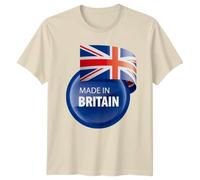 Made in Britain United Kingdom National Identity Mens Womens Graphic Tee Flag Pride Unisex Top XL