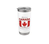 Made in Canada A Long Time Ago Canadian Roots Canada Flag Stainless Steel Insulated Tumbler