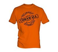 Made In Cornwall - Mens T-Shirt Top, Size Large, Colour Barley Sugar