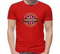 Made in Coventry 100% Authentic Flag - Mens T-Shirt - Red - XL