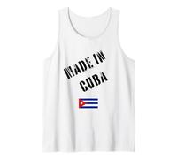 Made in Cuba with Flag Funny Tank Top