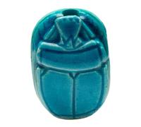 Made in Egypt - 1.5" Scarab Bead - Hand-Carved Soapstone Assorted Colors - Ancient Egyptian Collectible, 1.5 Inches, Stone