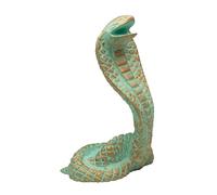 Made in Egypt Egyptian Cobra Statue Patina - Hand Painted Uraeus - Egyptian Goddess Wadjet