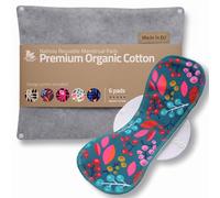 Made in EU - Reusable Sanitary Pads for Heavy Flow (6 Pack, L & XL) - High-Temp Washable, Extra-Absorbent Cloth Period Pads for Women - Ultra Soft Organic Cotton, Reliable Fit & Leak Proof Comfort