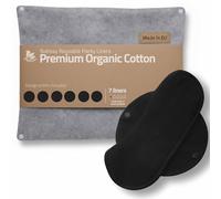 Made in EU - Ultra-Soft Reusable Panty Liners (Small, 7-Pack) - High-Temp Washable Cloth Panty Liners for Women & Teens - Breathable Organic Cotton Keeps You Fresh & Dry for Vaginal Daily Discharge