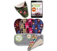 Made in EU - Ultra-Soft Reusable Panty Liners (Tanga, 7-Pack) - High-Temp Washable Cloth Panty Liners for Women - Breathable Secure-Fit Organic Cotton Keeps You Fresh & Dry for Daily Vaginal Discharge