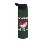 Made in Fort Worth A Long Time Ago Funny Fort Worth Stainless Steel Insulated Water Bottle