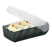 Made in Germany, DIN A8, Labeling Field, Vocabulary Learning, 100 Cards, Lined, 121x246x85 mm, Divider Plate, Card Tray