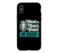 Made In God's Image In 2009 Birth Year King Christian Lion Case for iPhone X/XS