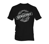Made In Hereford - Mens T-Shirt Top, Size Medium, Colour Licquorice