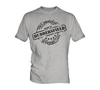 Made In Huddersfield - Mens T-Shirt Top, Size 2X-Large, Colour Fizzy Grey