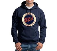 Made in in 1984 Aged to Perfection 41st Birthday Gift Mens Hoodie Gift for Him Navy Blue 3XL