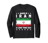 Made in Iran a Long Time Ago Proud Iranian Iran Flag Long Sleeve T-Shirt