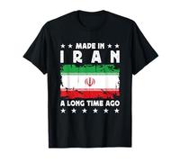 Made in Iran a Long Time Ago Proud Iranian Iran Flag T-Shirt