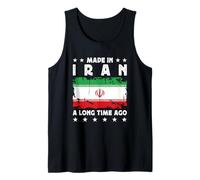 Made in Iran a Long Time Ago Proud Iranian Iran Flag Tank Top
