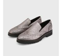 Made In Italia Womens Flat Shoes - Grey Leather - Size UK 9.5