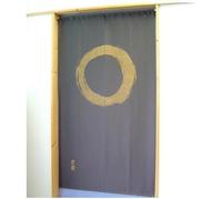 Made in Japan Noren Curtain Tapestry Japanese Taste Enso Circle Dark Brown