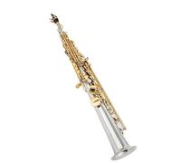 Made In Japan Treble Saxophone Silvering Gold Key With Case Sax Ligature Reeds Neck(Silver)