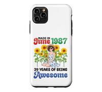 Made In June 1987 Happy Birthday 39 Years Of Being Awesome Case for iPhone 11 Pro Max