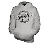Made in London - Kids Unisex Hoodie, Age 9-11, Colour Fizzy Grey