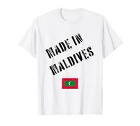 Made in Maldives with Flag Funny T-Shirt