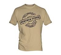 Made In Merthyr Tydfil - Mens T-Shirt Top, Size X-Large, Colour Toffee