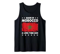 Made in Morocco a Long Time Ago Proud Moroccan Morocco Flag Tank Top