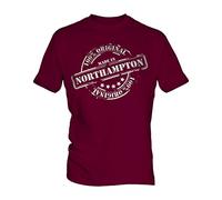Made In Northampton - Mens T-Shirt Top, Size Large, Colour Aniseed Pip