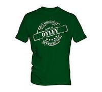 Made In Otley - Mens T-Shirt Top, Size X-Large, Colour Wine Gum
