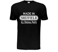 Made in Sheffield from Sheffield Gift Mens T Shirt Small Black